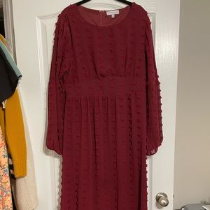 Piper & Scoot, Large, maroon dress